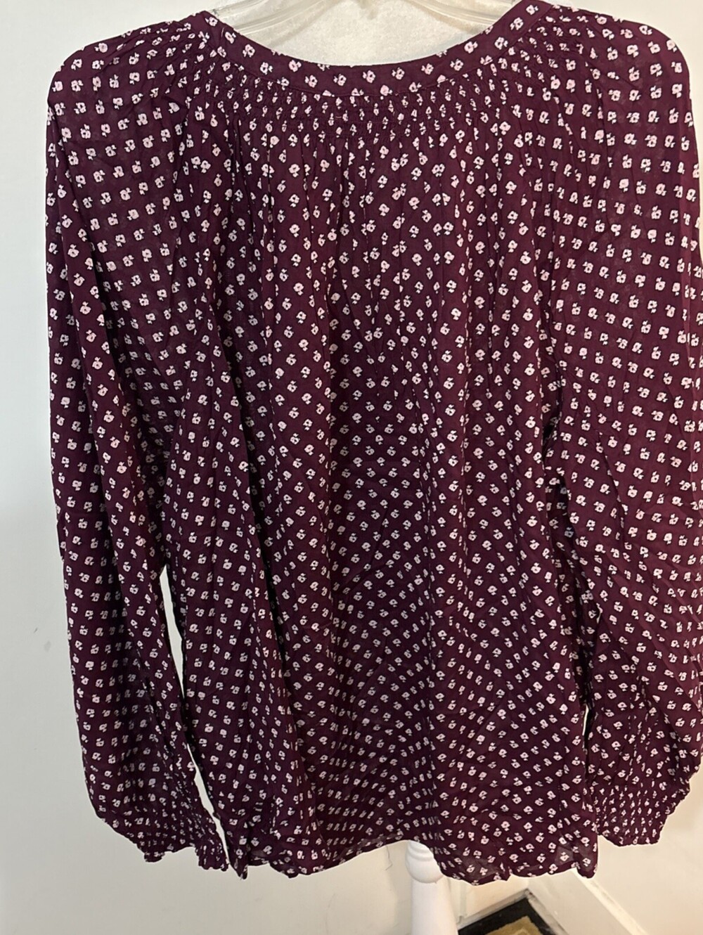 Sonoma Shirts‎ Women's Size 3X Purple Blouse Long Sleeve V-Neck Lightweight NWT - Picture 8 of 13